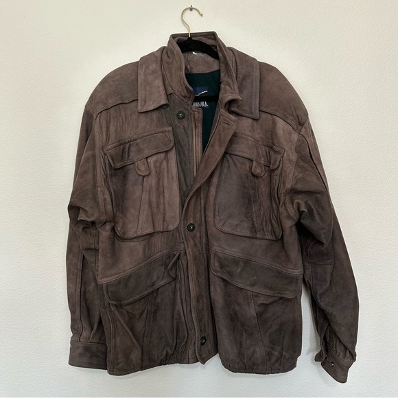 Vintage robert comstock blanket lined leather bomber expedition dad jacket 40 - Picture 1 of 11
